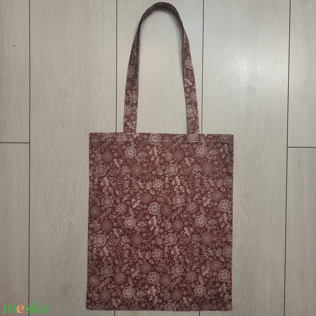 Virágos-levélkés vászonszatyor - táska & tok - bevásárlás & shopper táska - shopper, textiltáska, szatyor - Meska.hu Virágos-levélkés vászonszatyor - táska & tok - bevásárlás & shopper táska - shopper, textiltáska, szatyor - Meska.hu