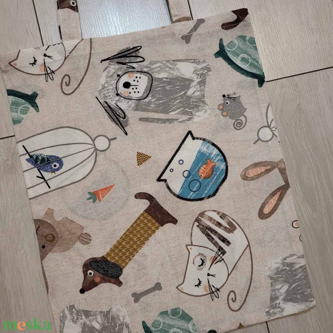 Vidám, állatmintás vászonszatyor - táska & tok - bevásárlás & shopper táska - shopper, textiltáska, szatyor - Meska.hu Vidám, állatmintás vászonszatyor - táska & tok - bevásárlás & shopper táska - shopper, textiltáska, szatyor - Meska.hu
