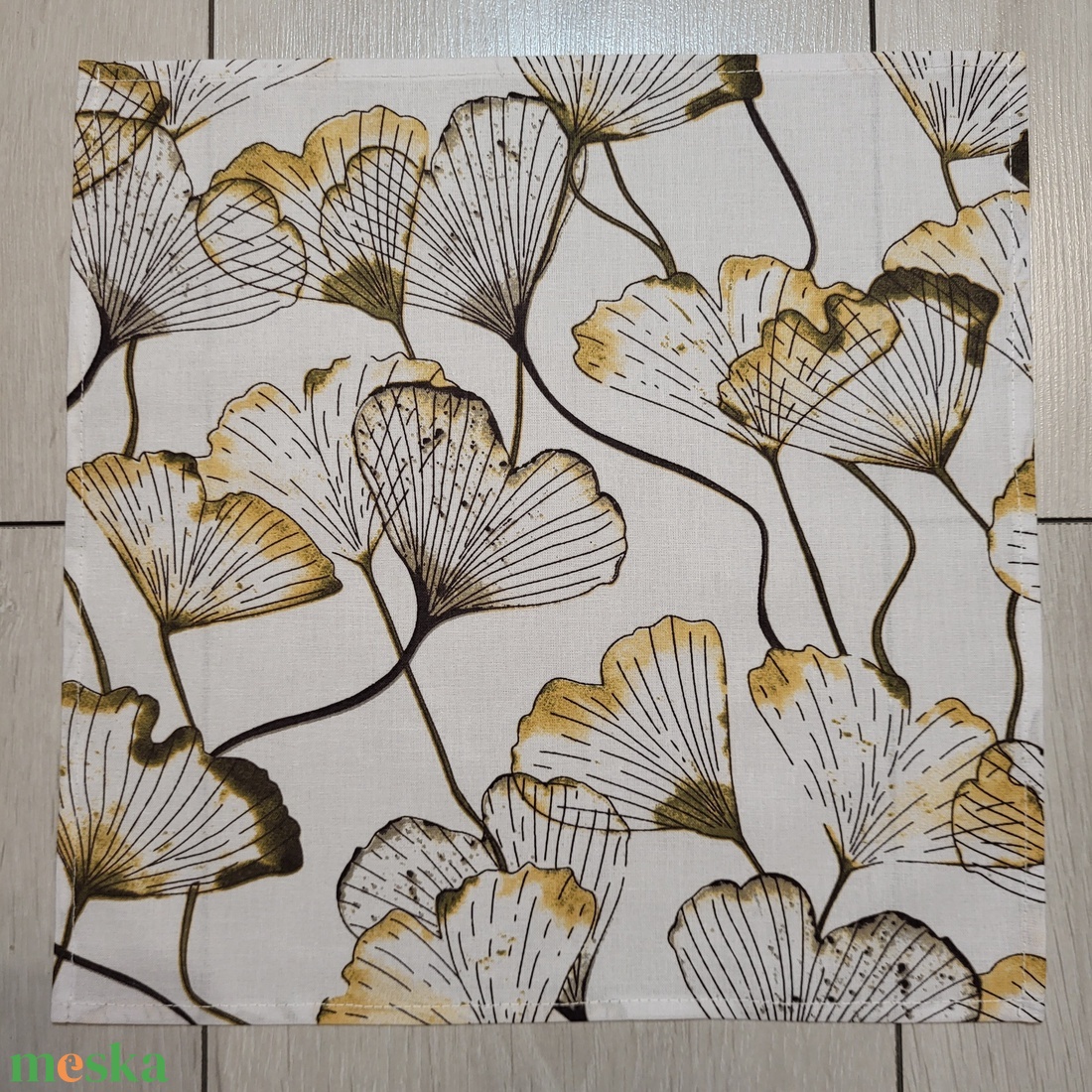Ginkgo bilobamintás textilszalvéta - otthon & életmód - konyhafelszerelés, tálalás - konyhai textil - szalvéta - Meska.hu Ginkgo bilobamintás textilszalvéta - otthon & életmód - konyhafelszerelés, tálalás - konyhai textil - szalvéta - Meska.hu