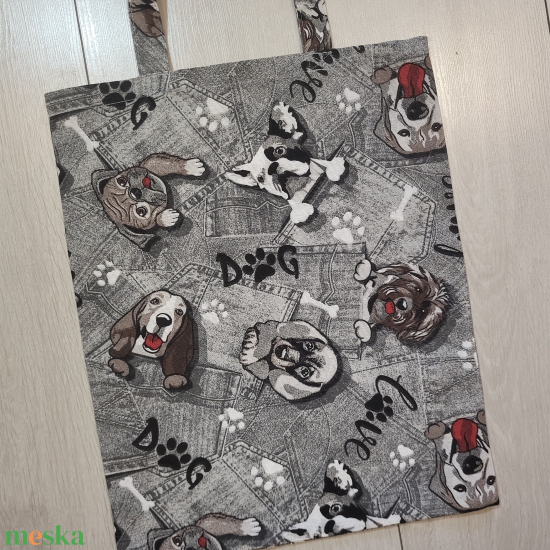 Kutyás vászonszatyor - táska & tok - bevásárlás & shopper táska - shopper, textiltáska, szatyor - Meska.hu Kutyás vászonszatyor - táska & tok - bevásárlás & shopper táska - shopper, textiltáska, szatyor - Meska.hu