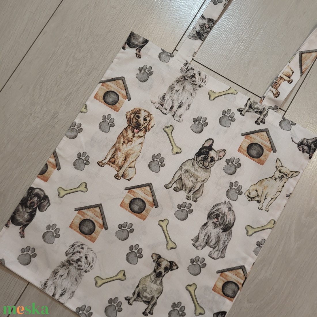 Kutyás vászonszatyor - táska & tok - bevásárlás & shopper táska - shopper, textiltáska, szatyor - Meska.hu Kutyás vászonszatyor - táska & tok - bevásárlás & shopper táska - shopper, textiltáska, szatyor - Meska.hu