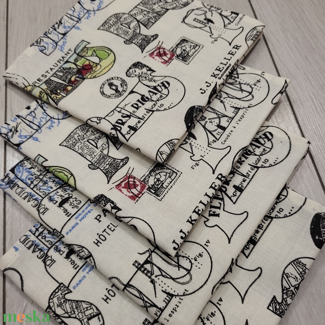 Párizs mintás textilszalvéta - otthon & életmód - konyhafelszerelés, tálalás - konyhai textil - szalvéta - Meska.hu Párizs mintás textilszalvéta - otthon & életmód - konyhafelszerelés, tálalás - konyhai textil - szalvéta - Meska.hu