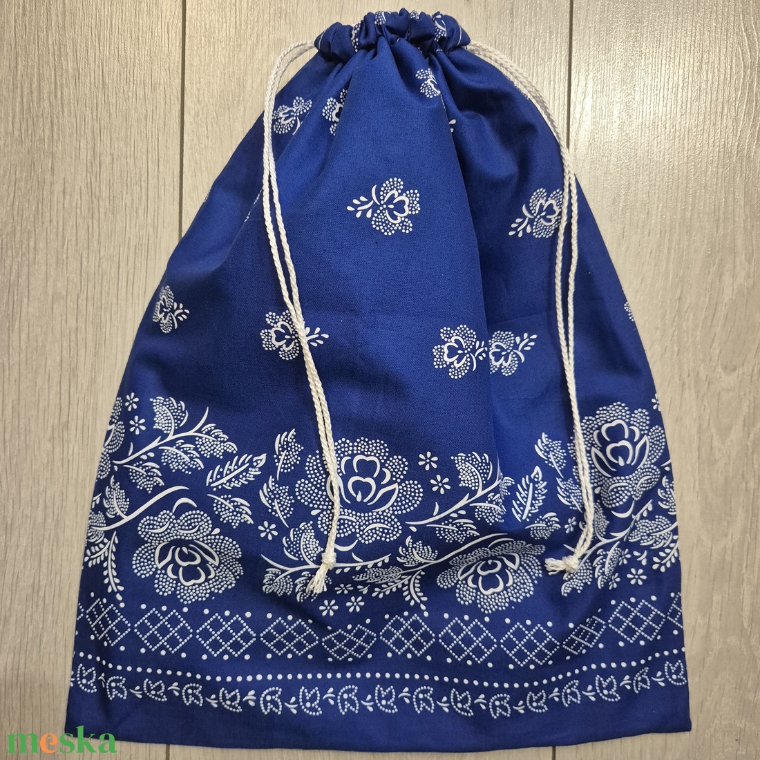 Kenyereszsák kékfestő jellegű pamutvászonból - táska & tok - bevásárlás & shopper táska - kenyeres zsák - Meska.hu Kenyereszsák kékfestő jellegű pamutvászonból - táska & tok - bevásárlás & shopper táska - kenyeres zsák - Meska.hu