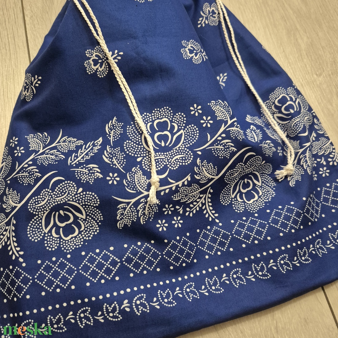 Kenyereszsák kékfestő jellegű pamutvászonból - táska & tok - bevásárlás & shopper táska - kenyeres zsák - Meska.hu Kenyereszsák kékfestő jellegű pamutvászonból - táska & tok - bevásárlás & shopper táska - kenyeres zsák - Meska.hu