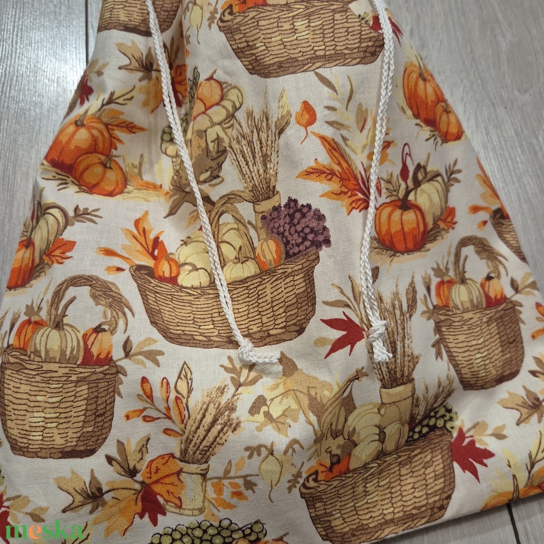 Őszi, sütőtök, gyümölcsmintás kenyereszsák - táska & tok - bevásárlás & shopper táska - kenyeres zsák - Meska.hu Őszi, sütőtök, gyümölcsmintás kenyereszsák - táska & tok - bevásárlás & shopper táska - kenyeres zsák - Meska.hu