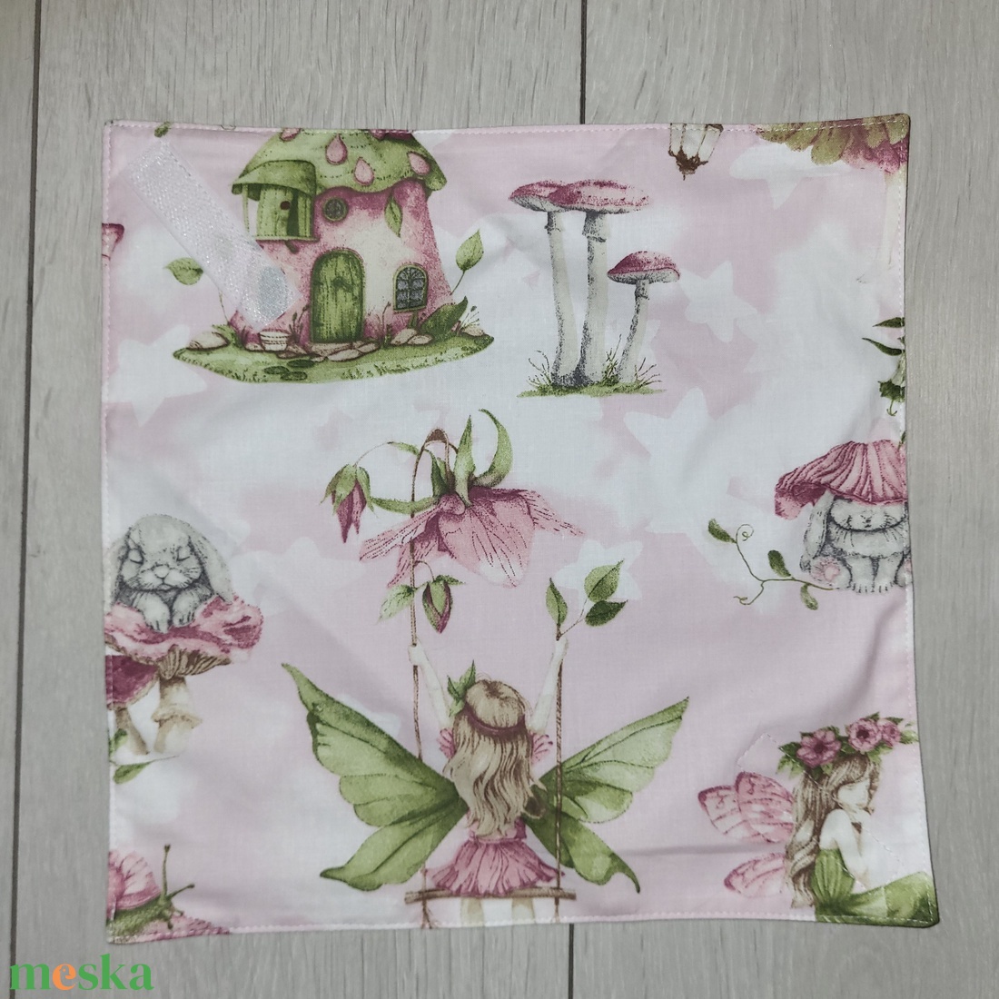 Szendvicscsomagoló tündéres, meseházikós - táska & tok - uzsonna- & ebéd tartó - szendvics csomagoló - Meska.hu