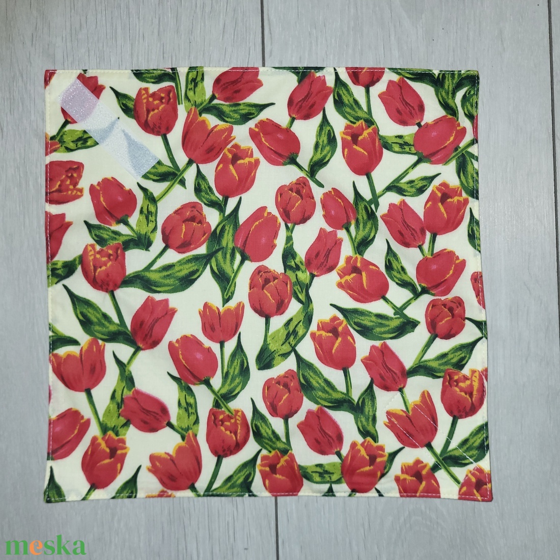 Szendvicscsomagoló tulipános - táska & tok - uzsonna- & ebéd tartó - szendvics csomagoló - Meska.hu