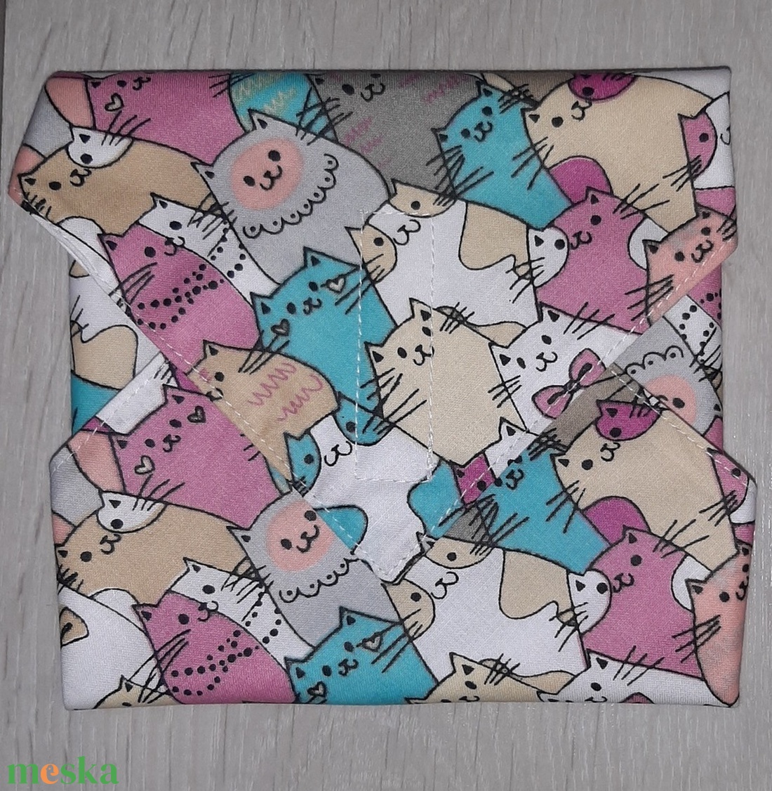 Cicás öko szendvicscsomagoló  - táska & tok - uzsonna- & ebéd tartó - szendvics csomagoló - Meska.hu