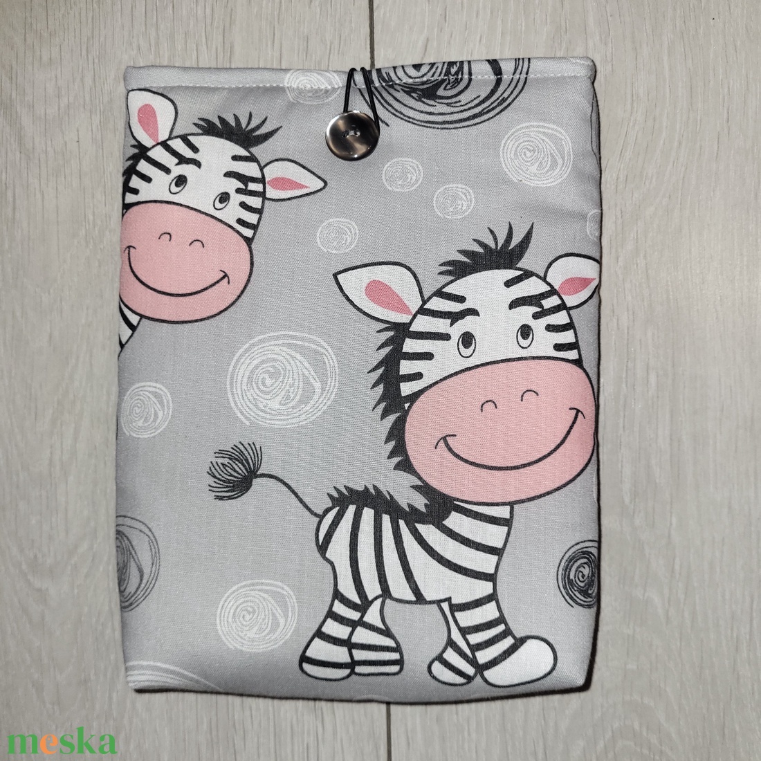 Könyvtok - cuki zebrás  - könyv & zene - könyvtok - Meska.hu