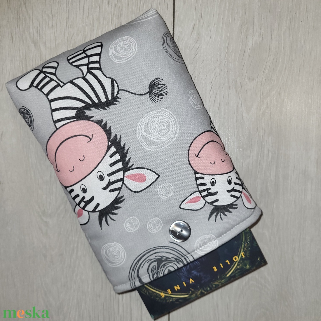 Könyvtok - cuki zebrás  - könyv & zene - könyvtok - Meska.hu