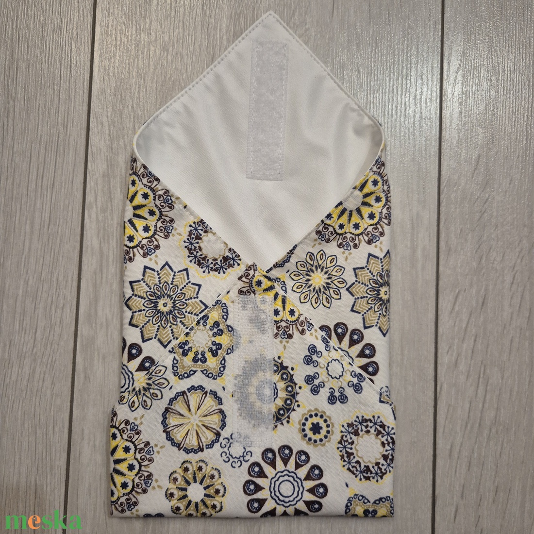 Öko szendvicscsomagoló - mandalamintás - táska & tok - uzsonna- & ebéd tartó - szendvics csomagoló - Meska.hu