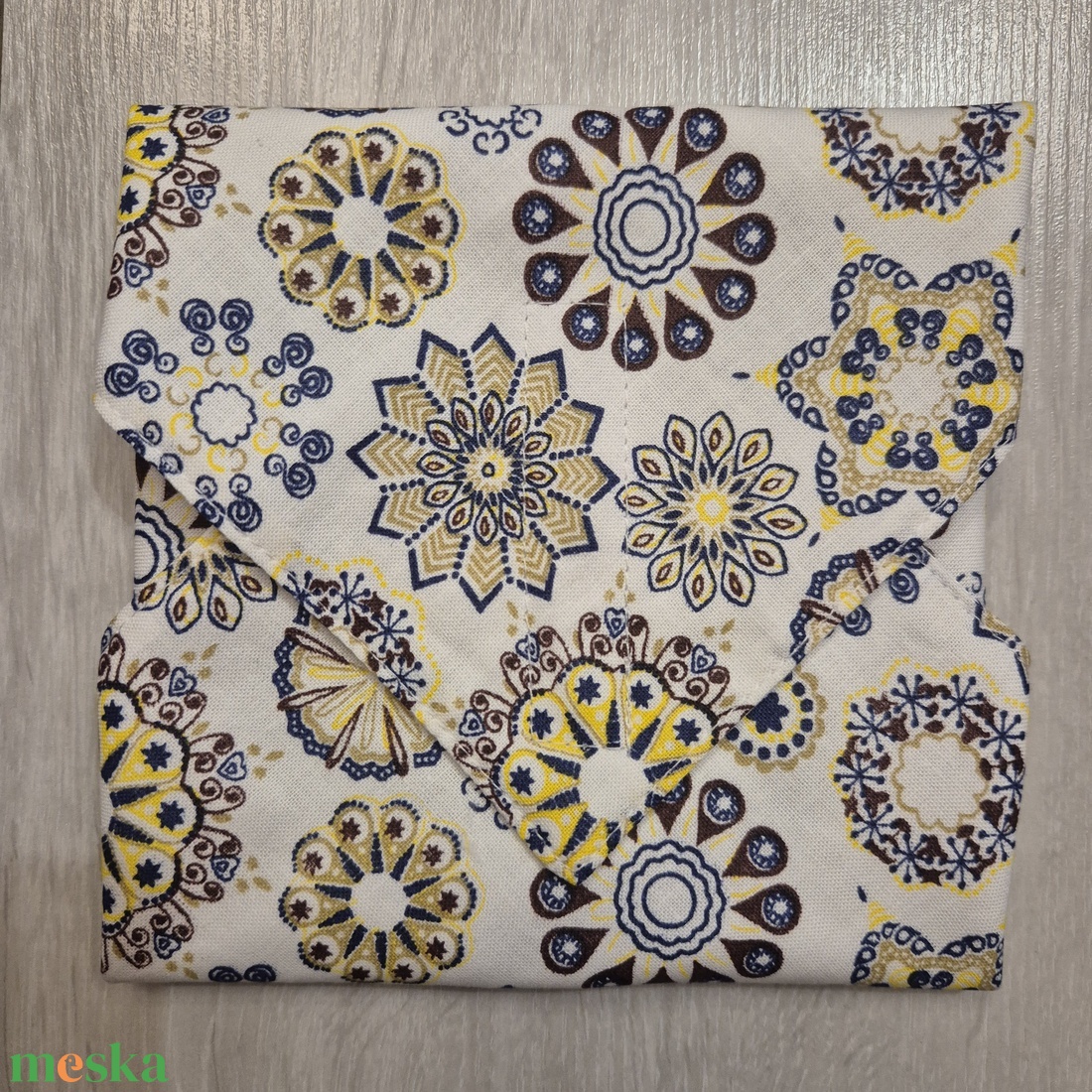 Öko szendvicscsomagoló - mandalamintás - táska & tok - uzsonna- & ebéd tartó - szendvics csomagoló - Meska.hu