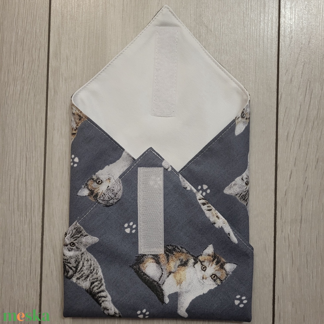 Szendvicscsomagoló - cicás  - táska & tok - uzsonna- & ebéd tartó - szendvics csomagoló - Meska.hu