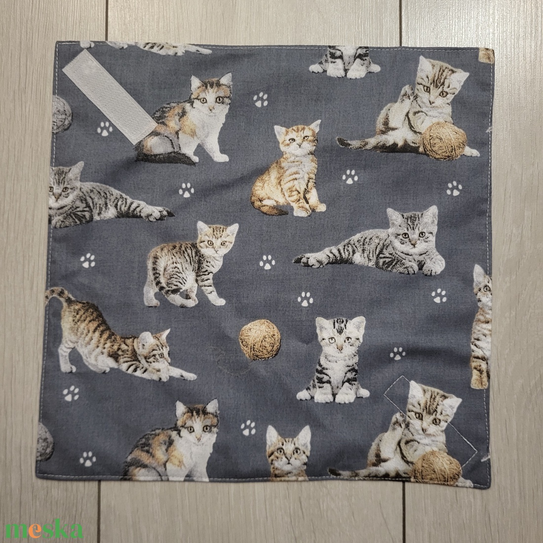 Szendvicscsomagoló - cicás  - táska & tok - uzsonna- & ebéd tartó - szendvics csomagoló - Meska.hu