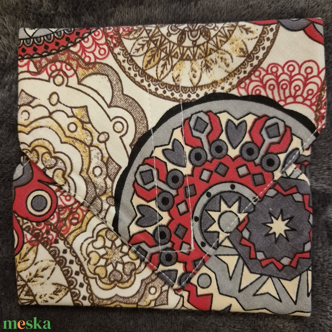 Öko szendvicscsomagoló - mandalamintás  - táska & tok - uzsonna- & ebéd tartó - szendvics csomagoló - Meska.hu