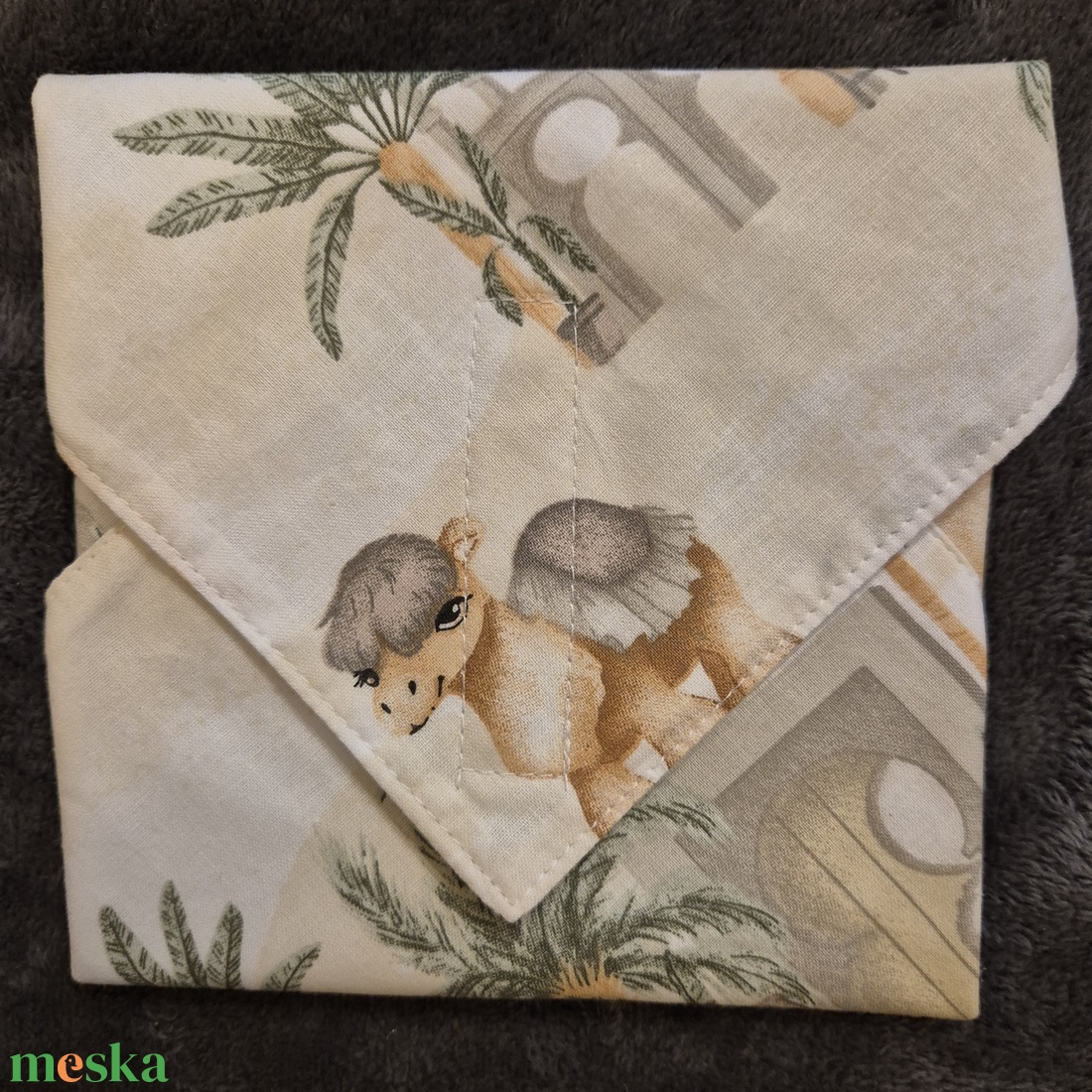 Öko szendvicscsomagoló - tevés  - táska & tok - uzsonna- & ebéd tartó - szendvics csomagoló - Meska.hu