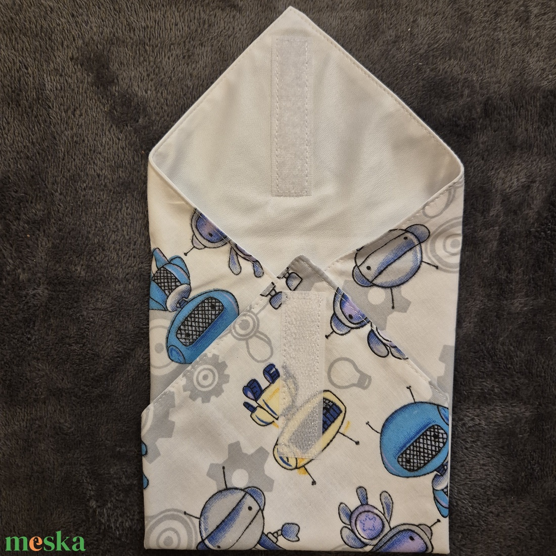 Öko szendvicscsomagoló - robotos  - táska & tok - uzsonna- & ebéd tartó - szendvics csomagoló - Meska.hu