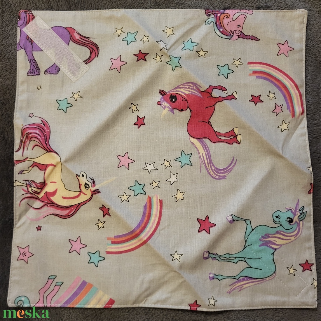 Öko szendvicscsomagoló - unikornis  - táska & tok - uzsonna- & ebéd tartó - szendvics csomagoló - Meska.hu