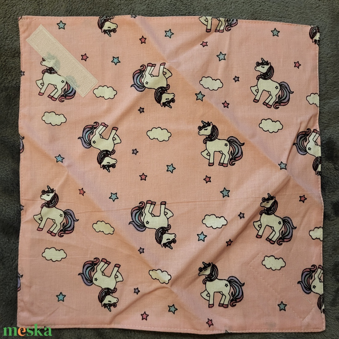 Öko szendvicscsomagoló - unikornis  - táska & tok - uzsonna- & ebéd tartó - szendvics csomagoló - Meska.hu