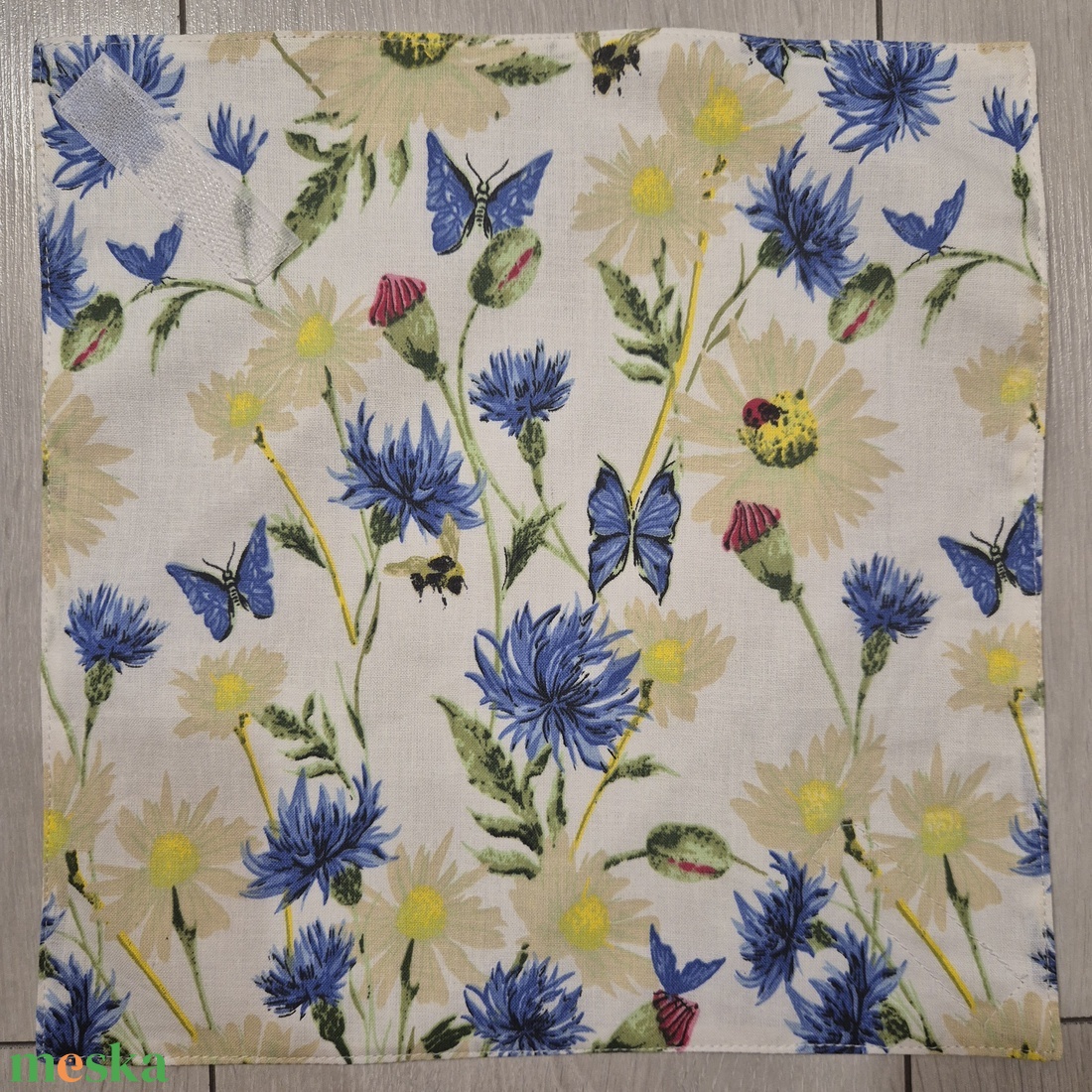 Öko szendvicscsomagoló - pillangós , virágos - táska & tok - uzsonna- & ebéd tartó - szendvics csomagoló - Meska.hu