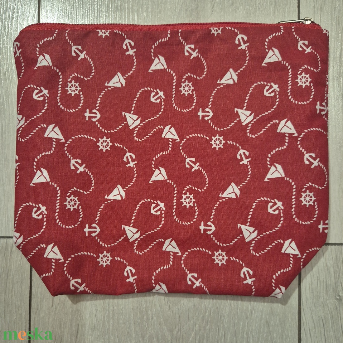 Uzsonnatasak - vitorlamintás  - táska & tok - uzsonna- & ebéd tartó - ebéd tasak, doboz - Meska.hu