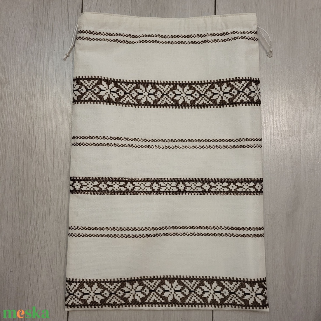 Kenyeres zsák - palócmintás vászonból - táska & tok - bevásárlás & shopper táska - kenyeres zsák - Meska.hu
