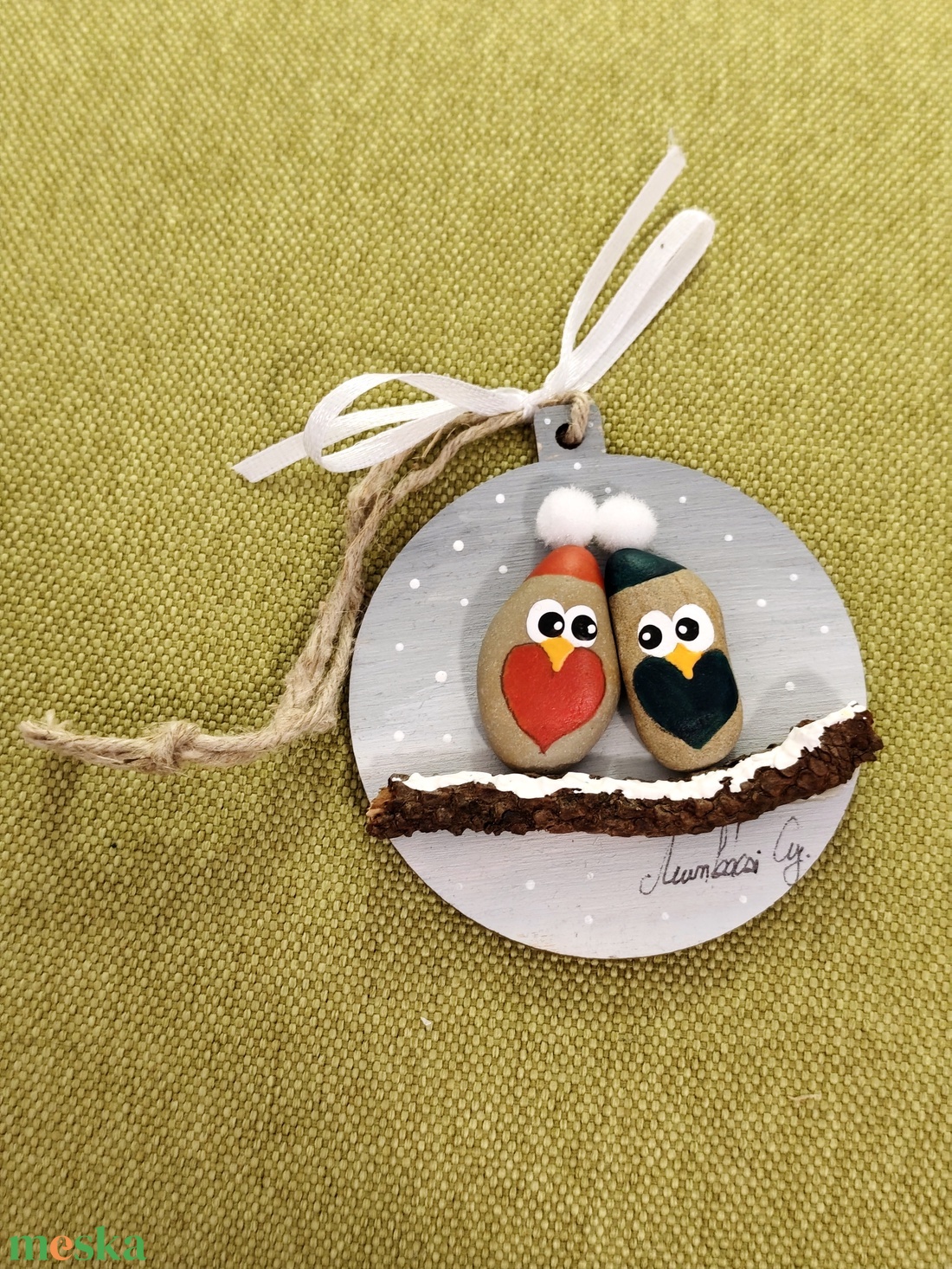 Karácsonyi dísz - otthon & életmód - dekoráció - kép & falikép - kavics kép - Meska.hu