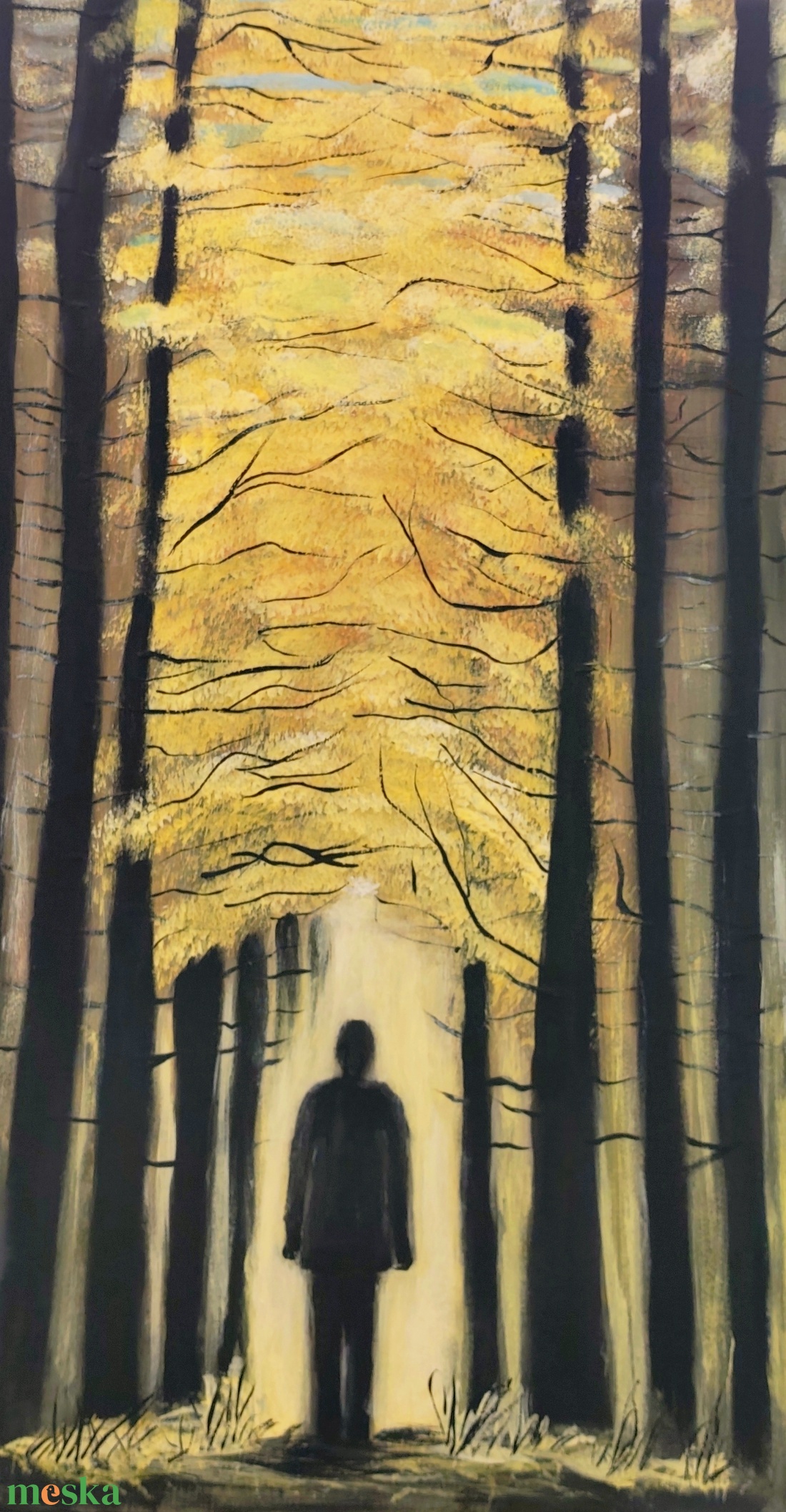 Ahol a csend világít  - művészet - festmény - akril - Meska.hu