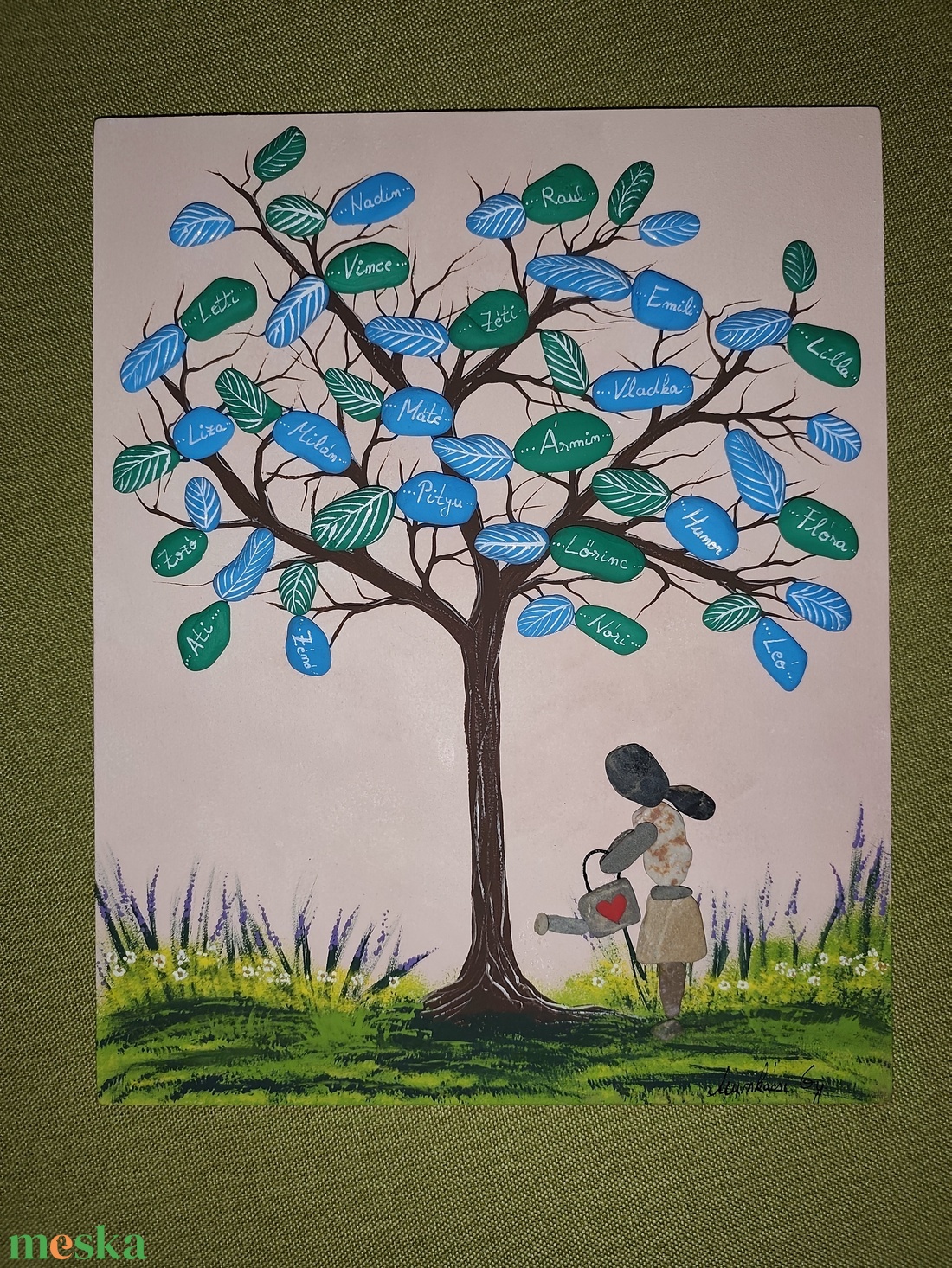 Megrendelés 28x 35 cm - otthon & életmód - dekoráció - kép & falikép - kavics kép - Meska.hu