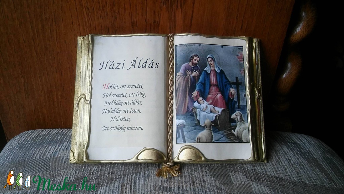 Házi áldás antik díszkönyön -  - Meska.hu