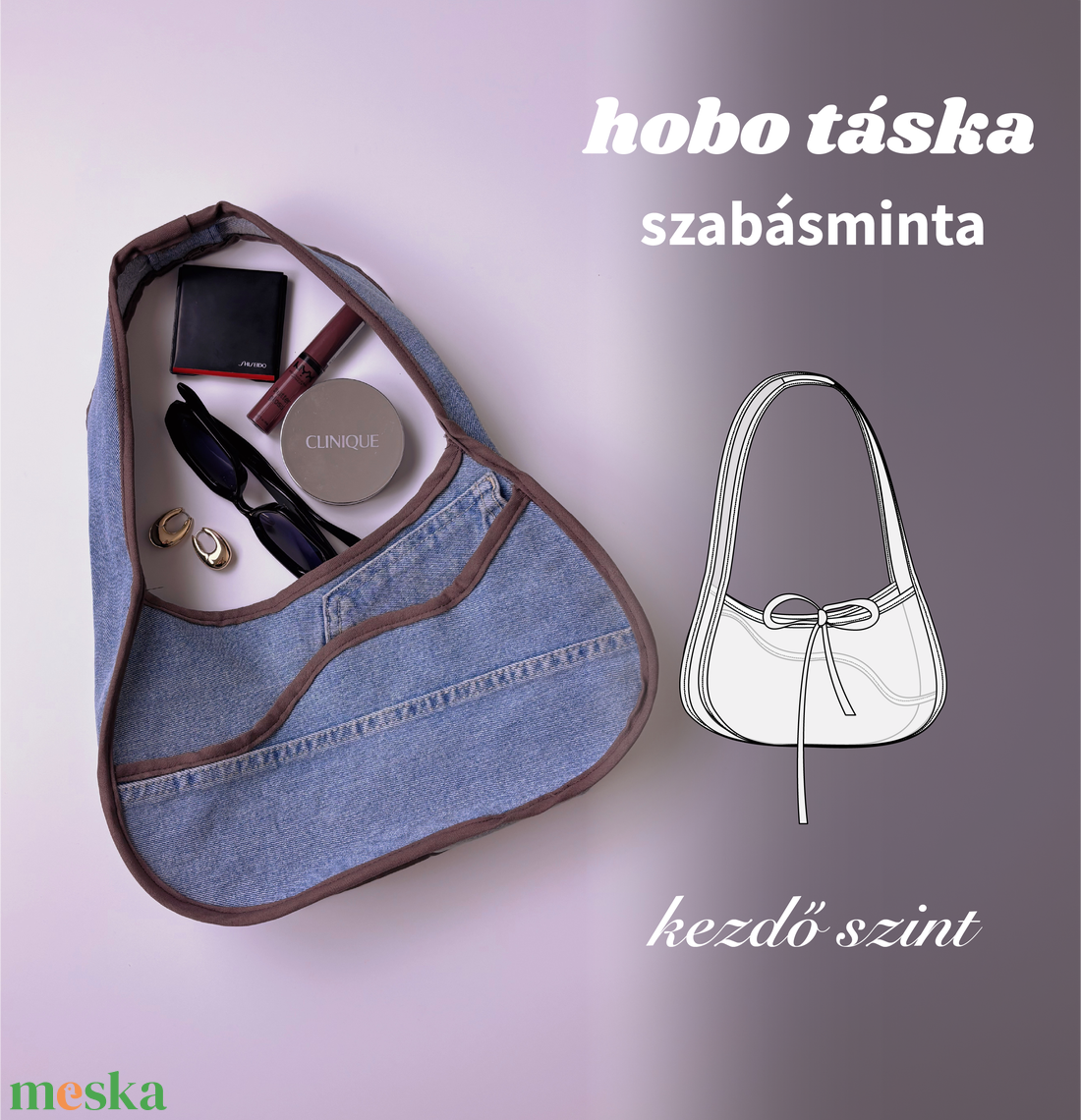 Táska Szabásminta, A0 Nyomtatott Formátum - diy (csináld magad) - szabásminta, útmutató - szabásminta - Meska.hu