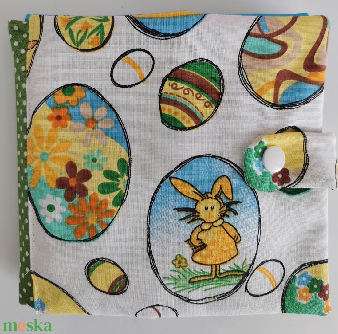 Készségfejlesztő textilkönyvecske - húsvéti  - játék & sport - Meska.hu