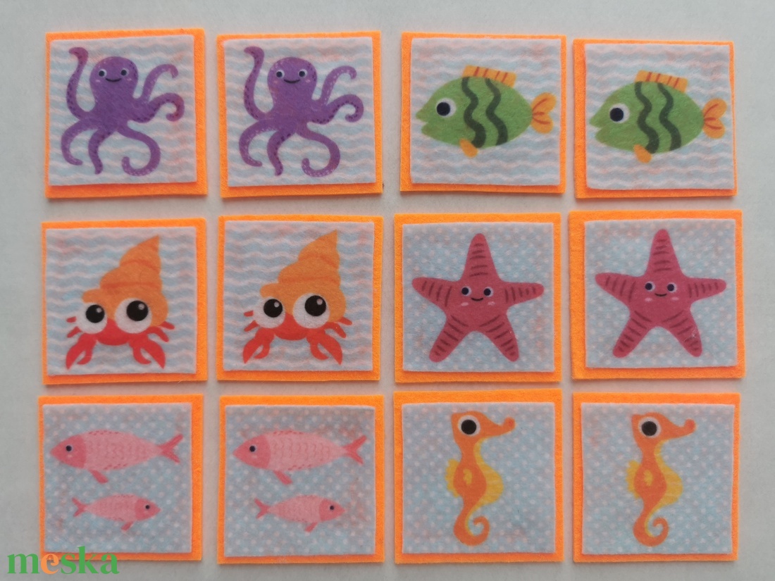 Mini társasjáték-könyvecske - unikornisos  - játék & sport - textilkönyv & babakönyv - Meska.hu