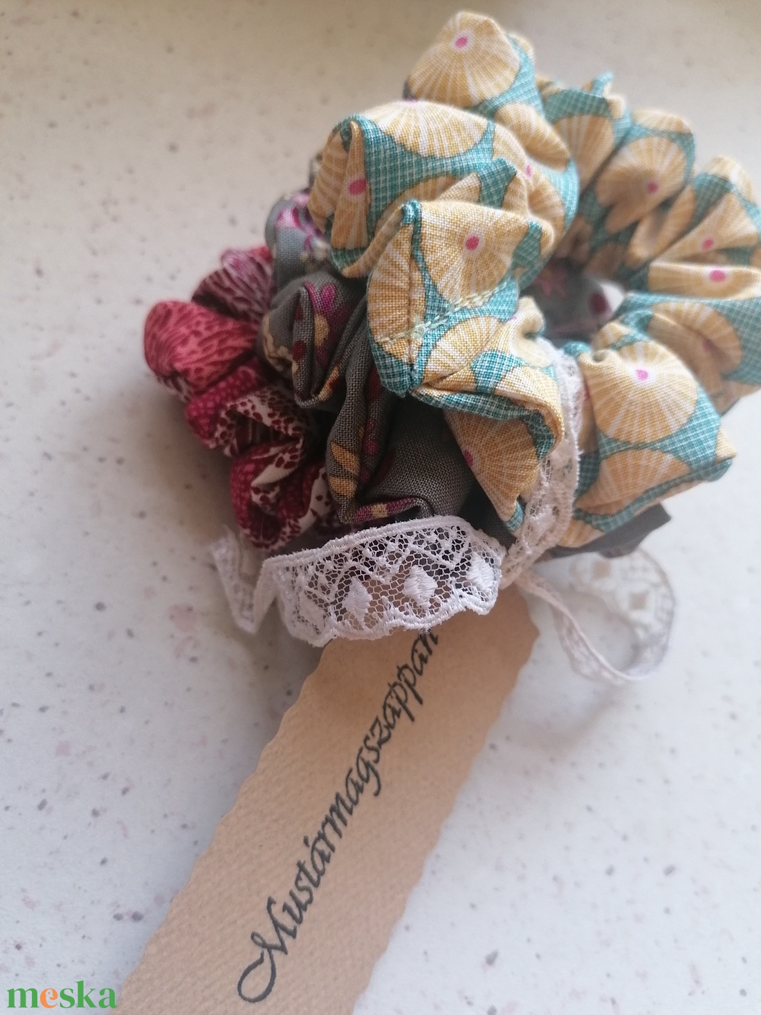 Hajgumi szett, Scrunchie szett 3 db-os, Tilda  -  - Meska.hu