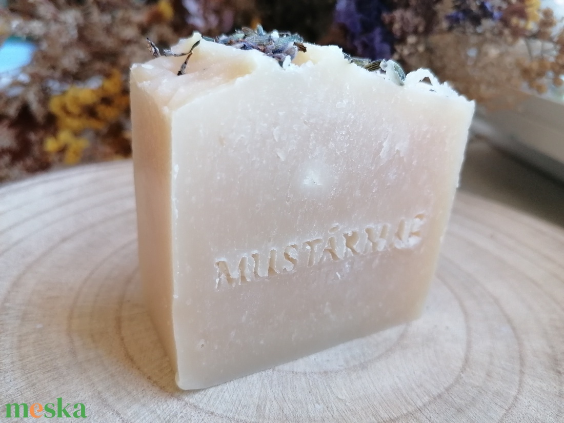 Kecsketejes sheavajas levendula illatú bőrápoló szappan - szépségápolás - szappan & fürdés - kézműves szappan - Meska.hu