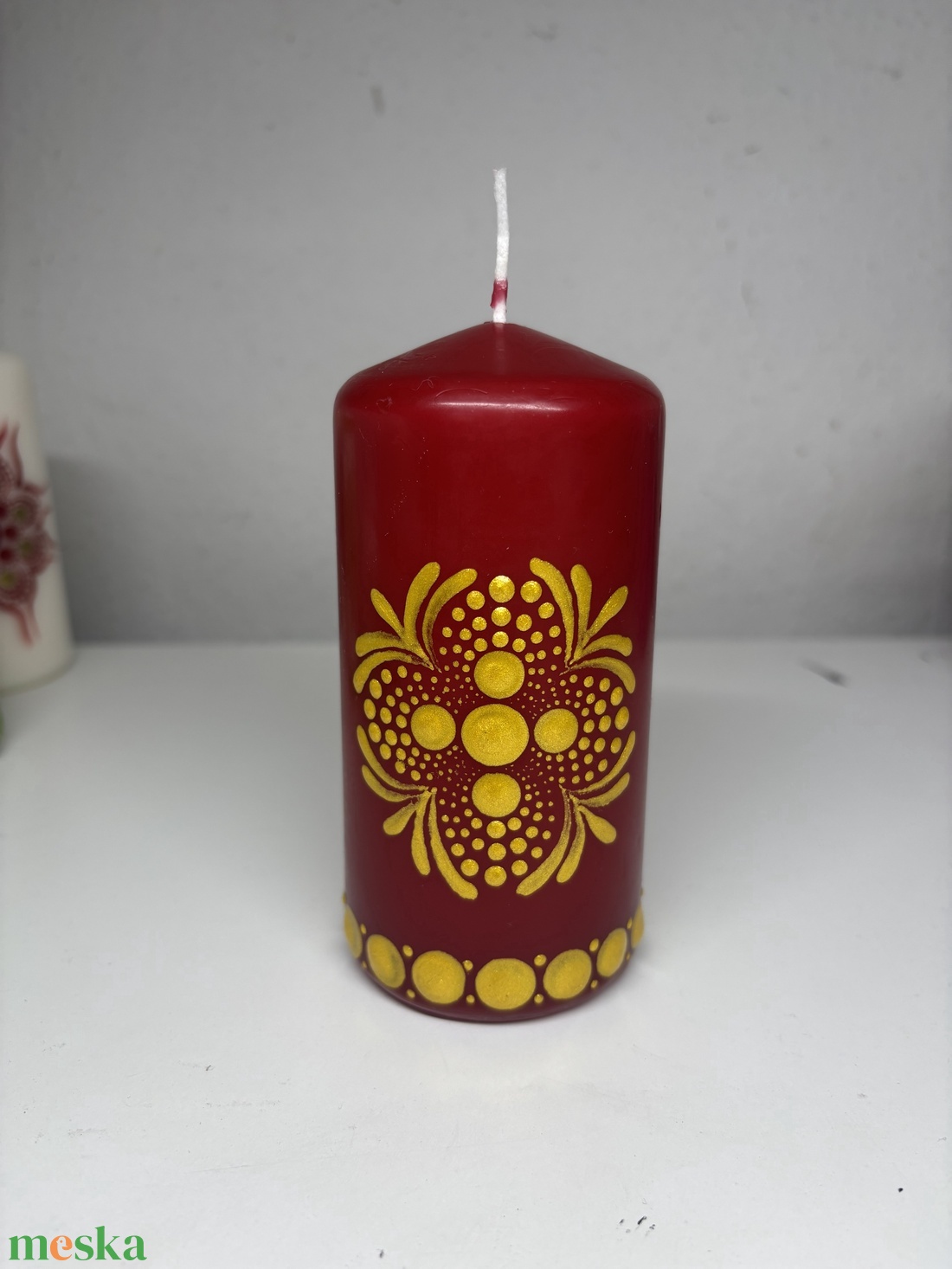 Mandala Gyertya - kellékek & szerszámok - dekorációs kellékek - dekorációs gyertya - Meska.hu