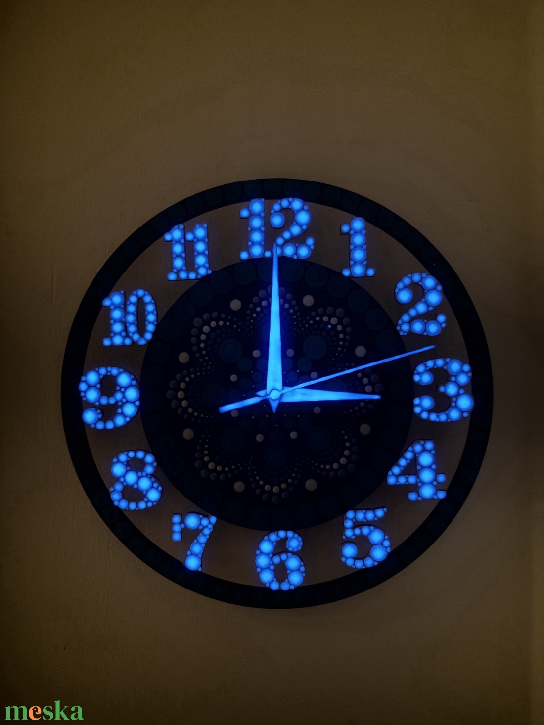 Mandala mintás fali óra - otthon & életmód - dekoráció - fali és függő dekoráció - falióra & óra - Meska.hu