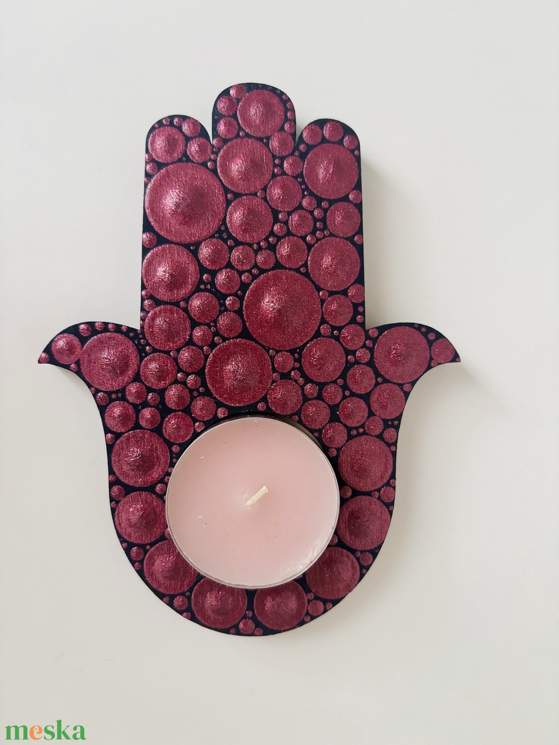 Hamsa kéz - otthon & életmód - gyertya, illat, aroma - mécses és mécsestartó - Meska.hu