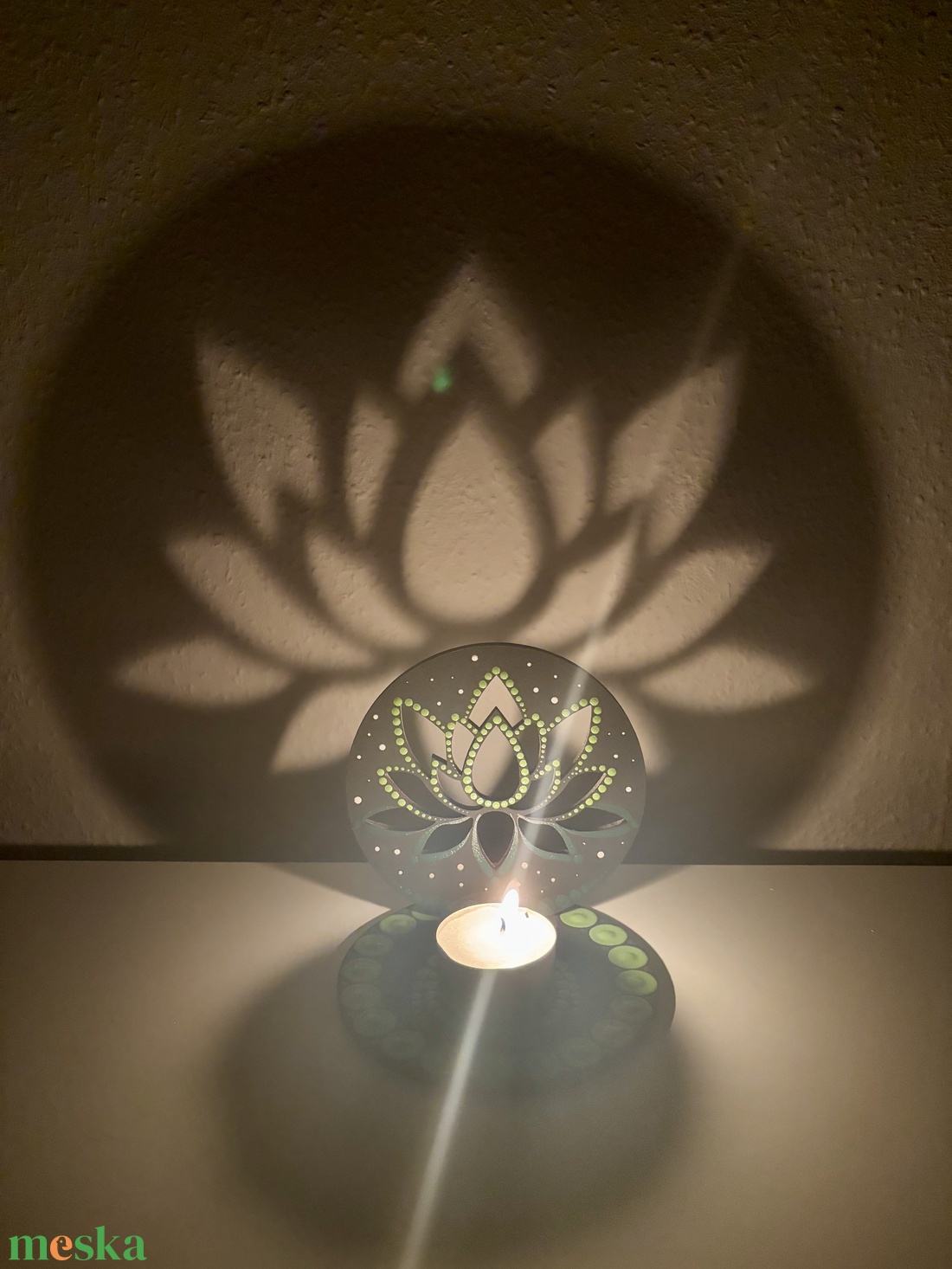 Lótuszvirág árnyéklámpa - otthon & életmód - gyertya, illat, aroma - mécses és mécsestartó - Meska.hu