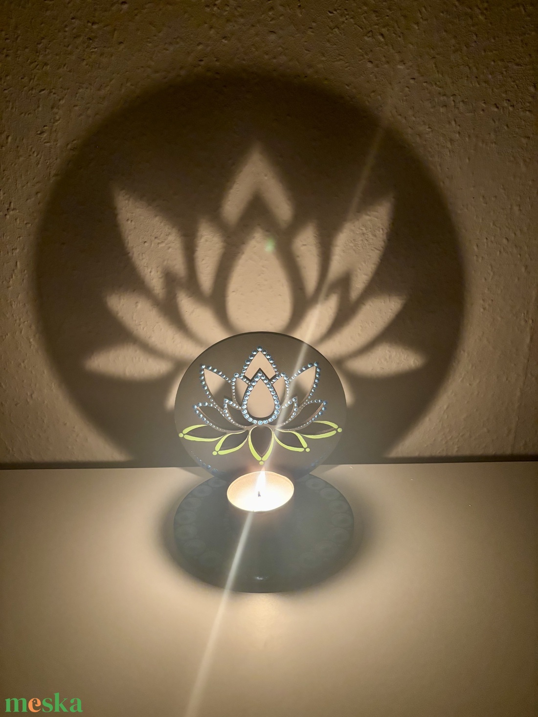 Lótuszvirág árnyéklámpa - otthon & életmód - gyertya, illat, aroma - mécses és mécsestartó - Meska.hu