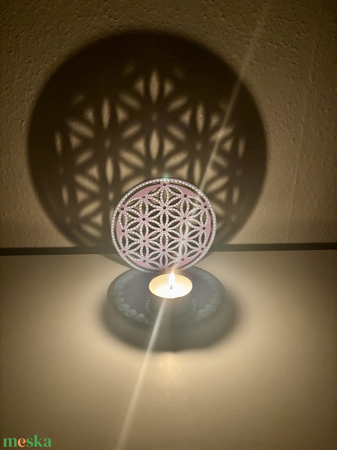 Életvirág árnyéklámpa - otthon & életmód - gyertya, illat, aroma - mécses és mécsestartó - Meska.hu