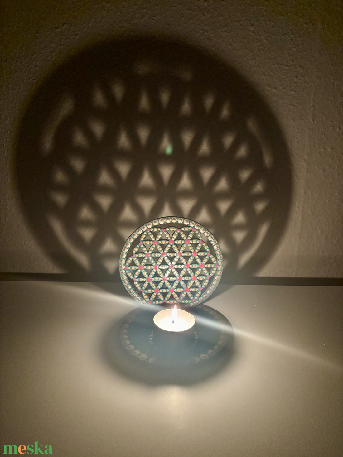 Életvirág árnyéklámpa - otthon & életmód - gyertya, illat, aroma - mécses és mécsestartó - Meska.hu