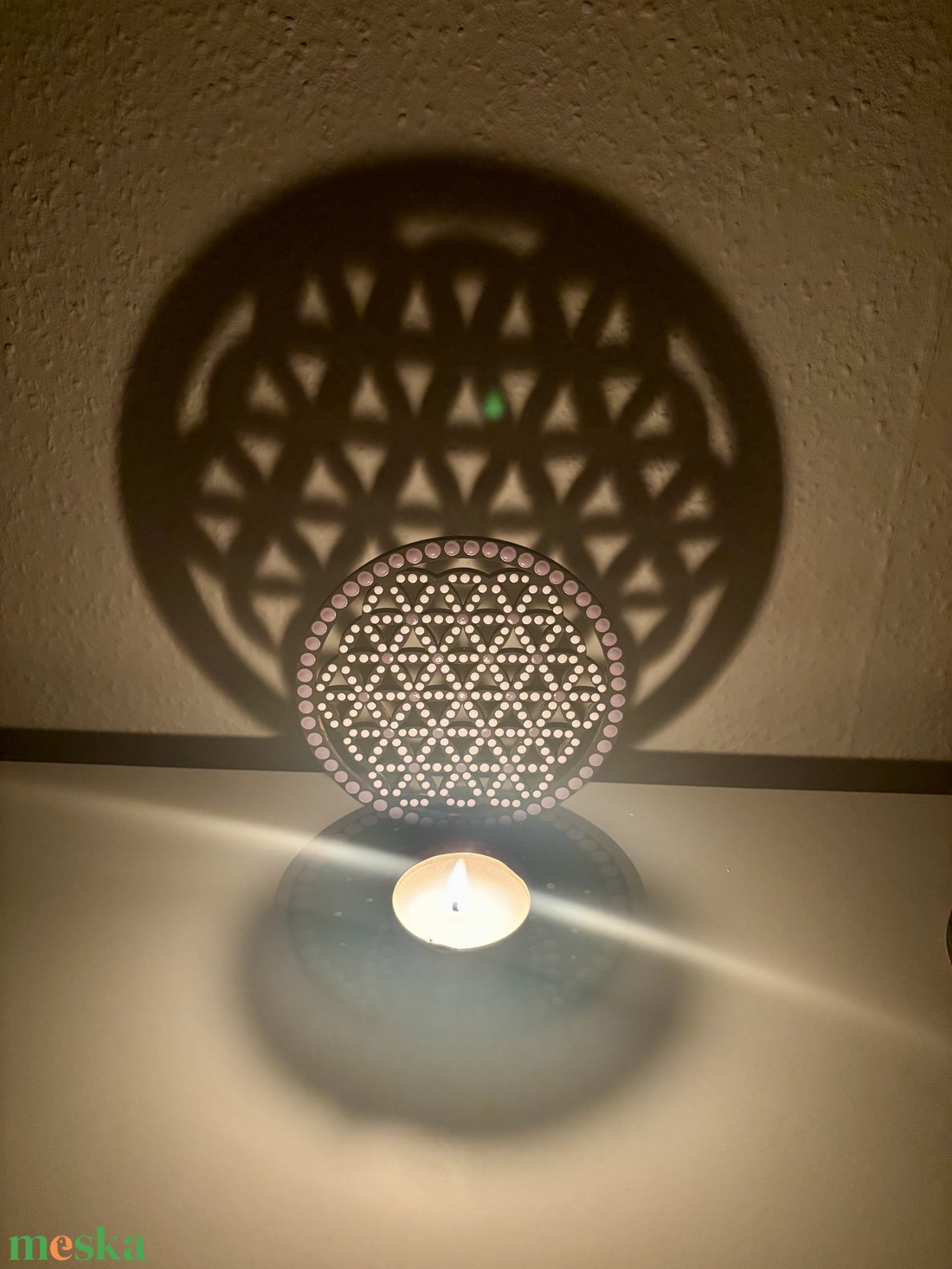 Életvirág árnyéklámpa - otthon & életmód - gyertya, illat, aroma - mécses és mécsestartó - Meska.hu