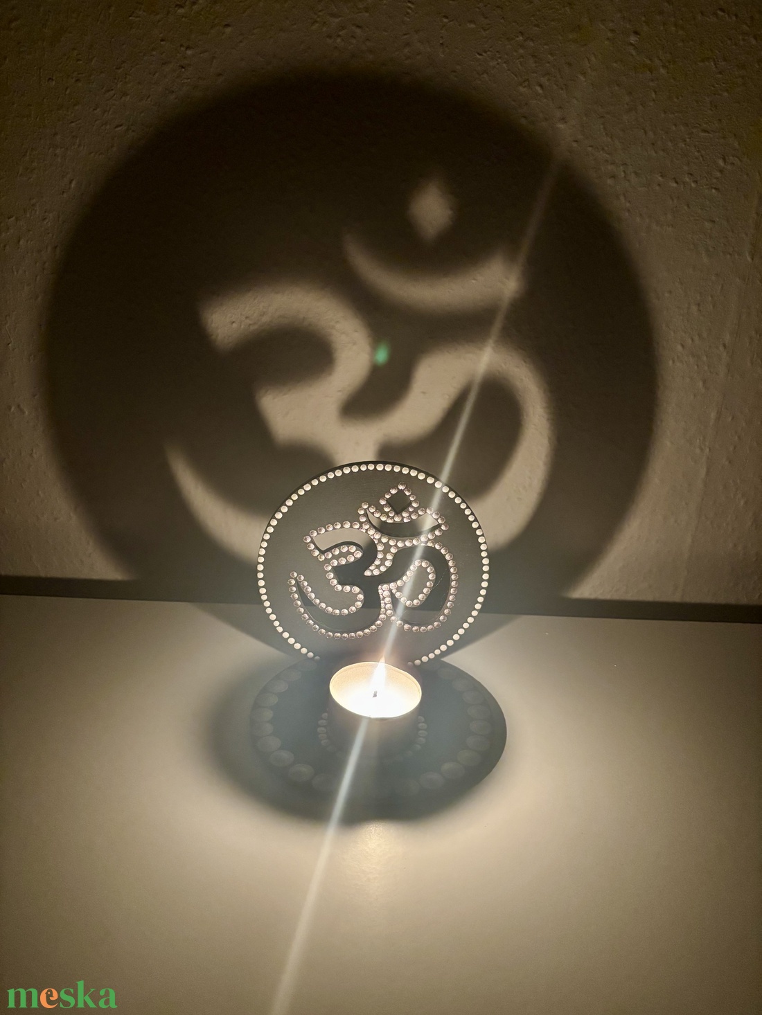 Ohm árnyéklámpa - otthon & életmód - gyertya, illat, aroma - mécses és mécsestartó - Meska.hu