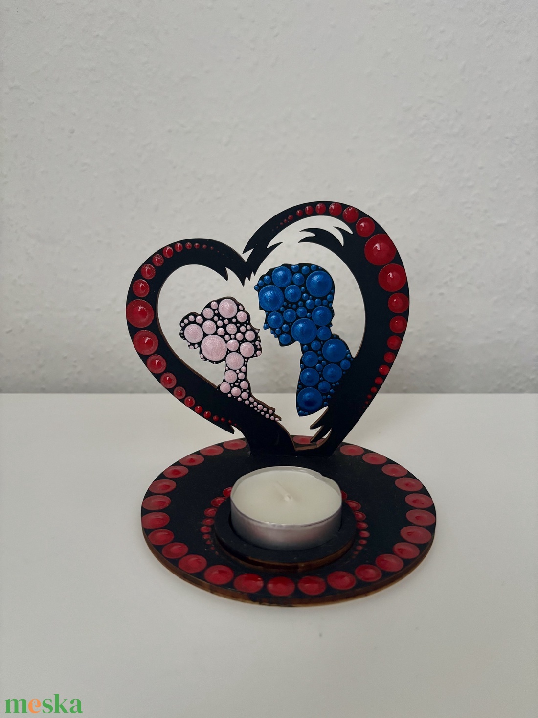 Szerelmes pár árnyéklámpa - otthon & életmód - gyertya, illat, aroma - mécses és mécsestartó - Meska.hu