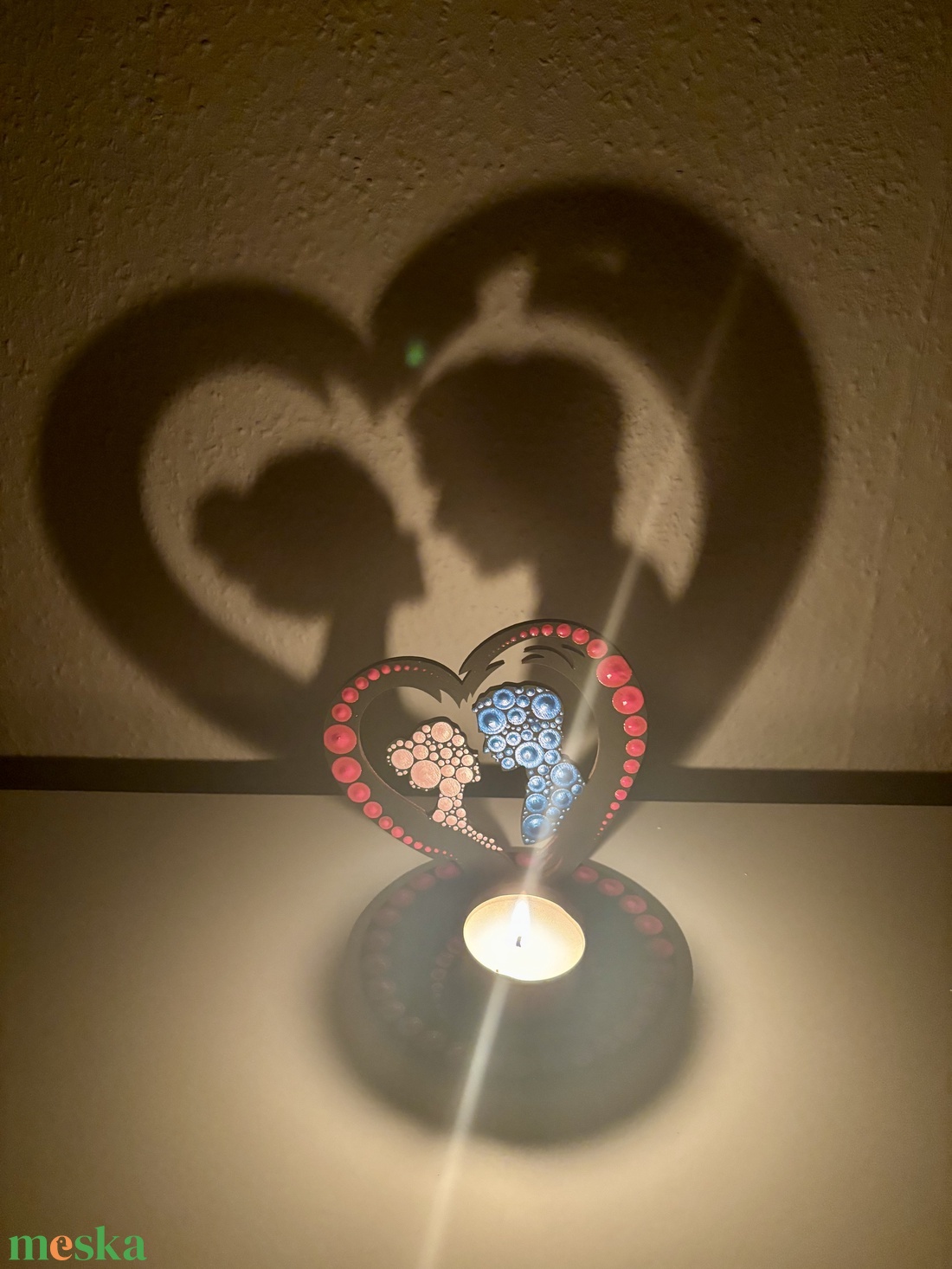 Szerelmes pár árnyéklámpa - otthon & életmód - gyertya, illat, aroma - mécses és mécsestartó - Meska.hu