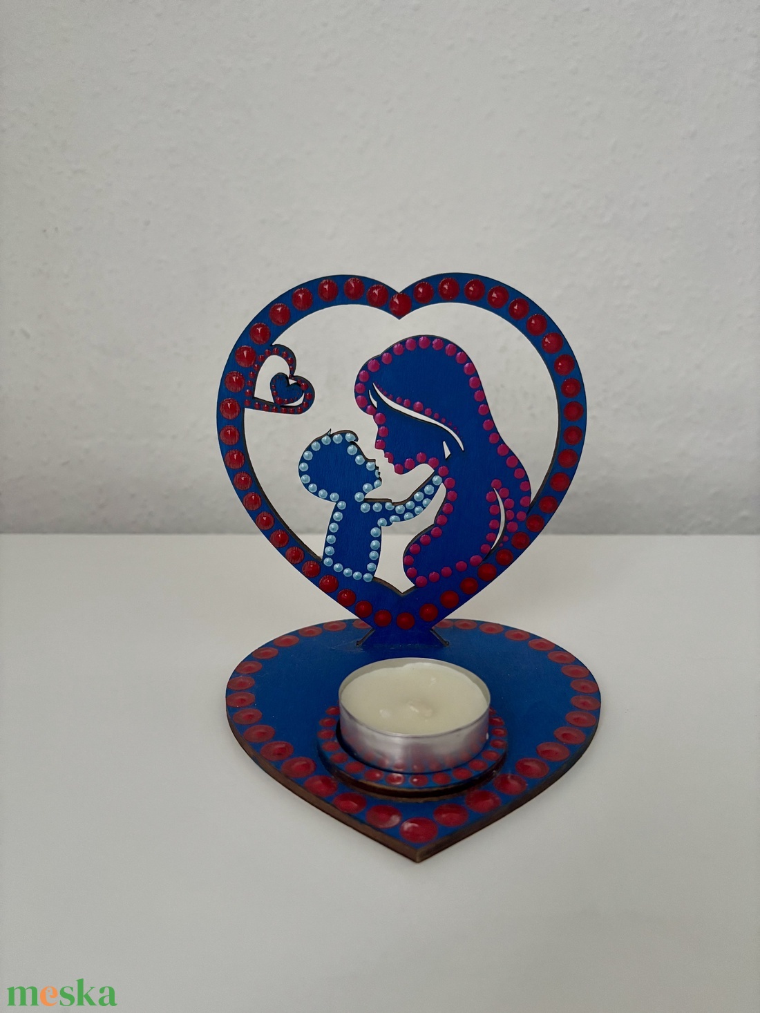 Anya-fia árnyéklámpa - otthon & életmód - gyertya, illat, aroma - mécses és mécsestartó - Meska.hu