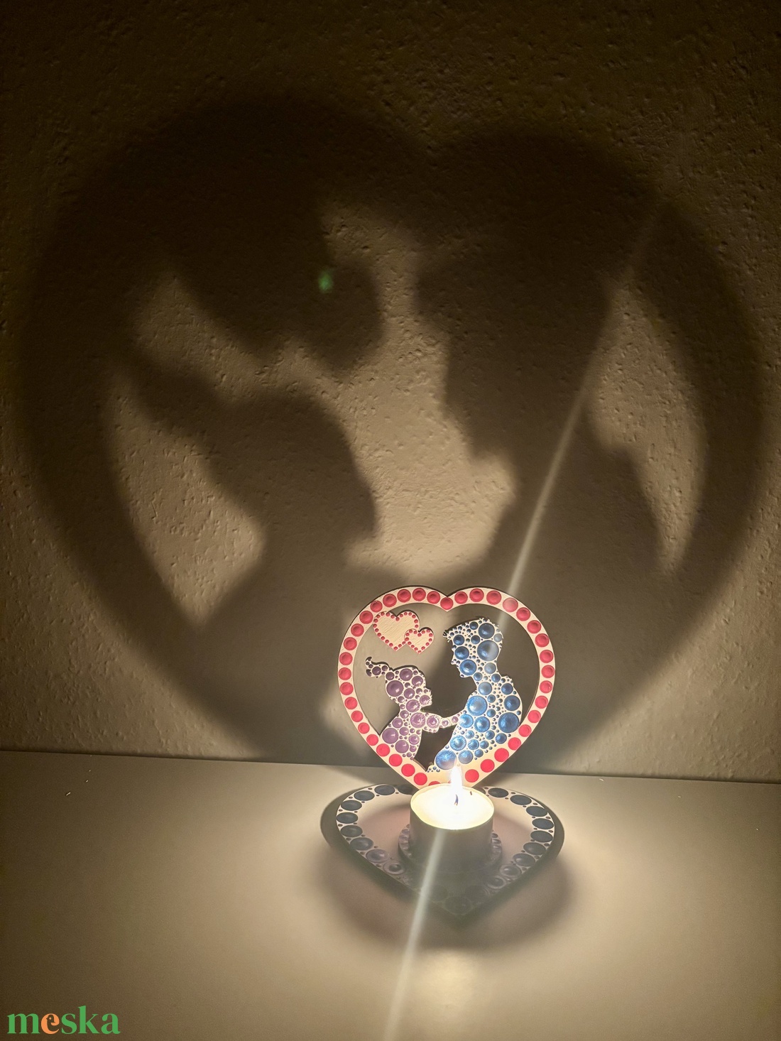 Apa-lánya árnyéklámpa - otthon & életmód - gyertya, illat, aroma - mécses és mécsestartó - Meska.hu