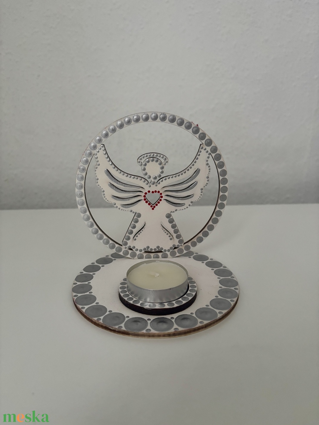 Angyal árnyéklámpa - otthon & életmód - gyertya, illat, aroma - mécses és mécsestartó - Meska.hu