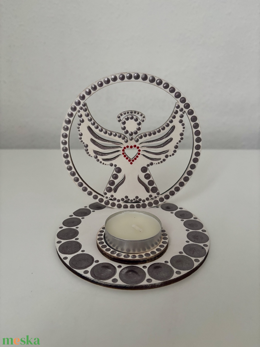 Angyal árnyéklámpa - otthon & életmód - gyertya, illat, aroma - mécses és mécsestartó - Meska.hu